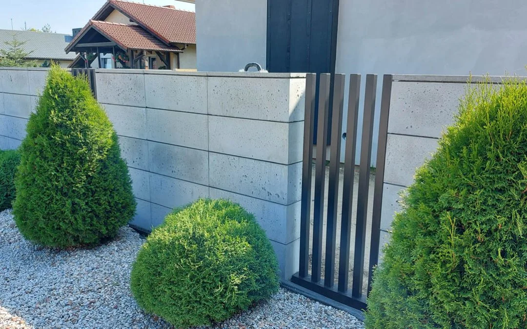 Ogrodzenia z bloczków betonowych GAAG Vide Szary - Krotoszyn