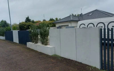 Ogrodzenie z betonu architektonicznego – Warszawa