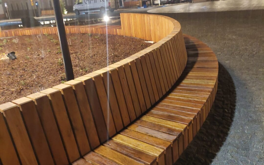 Betonowe Ławki Łukowe Śrem