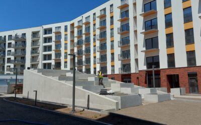 Donice betonowe wielkogabarytowe – prywatne osiedle we Wrocławiu