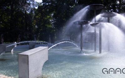 Rewitalizacja fontanny – prefabrykowane elementy betonowe w Park Kopernika w Gorzowie Wielkopolskim